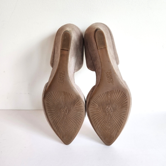 Franco Sarto Women's Suede Leather Fenway Wedge Tan Cocco Color Size 8 - Picture 11 of 14